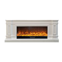 Picture of I-Power 3D Electric Fire place with Heater and Remote Control, White