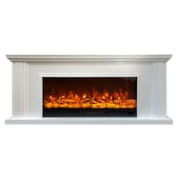 Picture of I-Power 3D Electric Fire place with Heater and Remote Control, White