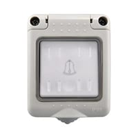 Picture of MODI Waterproof HWD4001 Outdoor Show Top 1 Gang Bell Push Switch Wall Electrical Outlets 13A 10A HWD4001