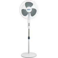 Picture of V.MAX MODI Oscillating Stand Fan with 3-Speed, White & Grey, 16in