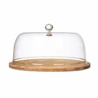 Picture of Lihan Wood Cake Tray with Acrylic Lid