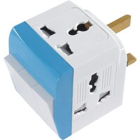Picture of MODI Adaptor With Switch and Light Travel Universal Adapter with Switch and Light  White  13A HWA5001