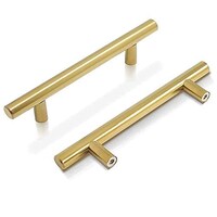 Picture of Cabinet Door T-Handles and Pulls, Gold, 12MM X 96MM ( FULL LENTH 150MM  5902 GP)