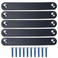 Picture of AUEAR Leather Drawer Pulls with Screws, 5Pieces, 8006-96MM Black