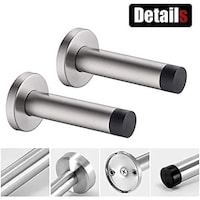 Picture of VILA Stainless Steel Wall Mounted Door Stopper, 95mm, 5Pieces