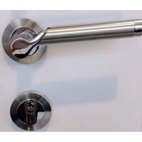 Picture of Vila Matte Finish Door handle Set, Silver