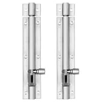Picture of Atlantic Stainless Steel Plain Tower Bolt, Silver, 6 in, Pack of 2