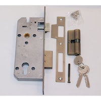 Picture of Vila Standard Size Door Lock Body with Both Side Key, Bronze, 70 mm