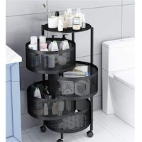 Picture of In House Multi Layer Rotating Storage Rack, Black