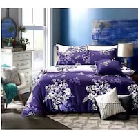 Picture of Li Xin Duvet Bedding Cover, Set Of 6, LX64 - Purple