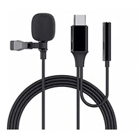 Picture of Youmei Lavalier Lapel 2in1 Type C Microphone with Earphone Jack