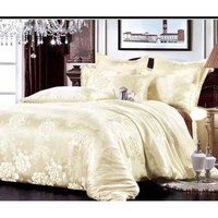 Picture of Li Xin Silk Jacquard King Sized Duvet Cover Bedding Set, Beige