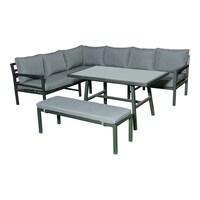 Picture of Mosada Outdoor Aluminium 8 Seater Sofa Set - Dark Grey