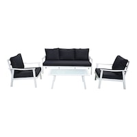Picture of Mosada Outdoor Aluminium 5 Seater Sofa Set, Black