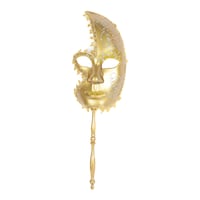 Picture of Boyang Facy Venetian Masquerade Mask With Stick - Gold