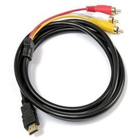 Picture of Beauenty HDMI To RCA Cable Wire, 1.5m - Black