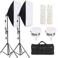 Picture of Padom Softbox Professional Lighting Kit, 150W - 19.7X27.5Inch