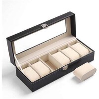 Picture of Padom PU Leather Watch Organizer Box With Lid