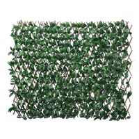 Picture of Yonkin Flexible Outdoor Big Money Leaf Fence with Wood, 2m, Green