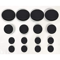 Picture of Heat Retention Professional Massage Stone, Black, Set of 16 Pcs
