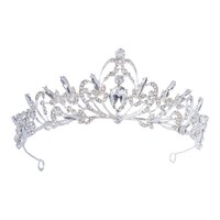 Picture of Lisa Luxury Wedding Bridal Tiara Crown, Silver