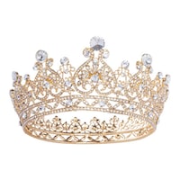 Picture of Lisa Luxury Wedding Bridal Tiara Crown, Gold