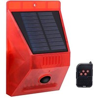 Picture of Blue Carbon Solar Strobe Light with Motion Detector