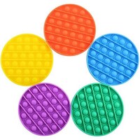 Picture of Joyway Round Shaped Pop Pop Bubble Stress Relief Sensory Toy, Set of 5pcs