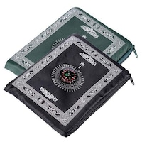 Picture of Anlising Pocket Sized Muslim Prayer Mat with Compass, Set of 2pcs