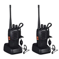 Picture of Anglebless Original Walkie Talkie Headset, Black, Pack of 2 pcs