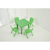 Picture of XFun Study Table Set For Kids, Pack Of 3 Pcs - Green