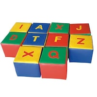 Picture of Alphabet Cube Soft Playing Chair Set For Kids 9021, 10pcs 25x25x25cm