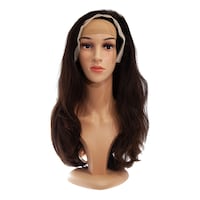 Picture of Oppa Indian Virgin Hair Double Drawn Wavy Frontal Wigs, Natural Black