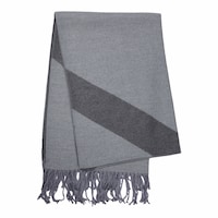 Picture of Areej Strip Design Pashmina Scarfs For Womens, A7480 - Grey