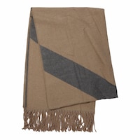 Picture of Areej Strip Design Pashmina Scarfs For Womens, A7495 - Light Brown