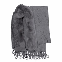 Picture of Areej Flur Design Pashmina Scarfs For Womens, A7522 - Grey