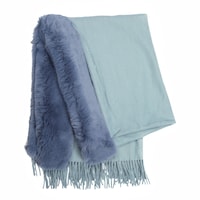 Picture of Areej Flur Design Pashmina Scarfs For Womens, A7537 - Baby Blue