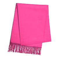 Picture of Areej Plain Design Pashmina Scarfs For Womens, A7564 - Hot Pink
