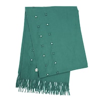 Picture of Areej Flower Design Pashmina Scarfs For Womens, A7600 - Green