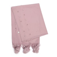 Picture of Areej Flower & Flur Design Pashmina Scarfs For Womens, A7614 - Pink