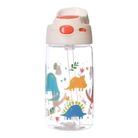 Picture of B&B Jeko Jeko Tritan Dinosur Design Straw Cup Bottle for Kids, 450ml