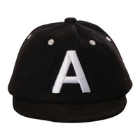 Picture of B&B Embroidered Alphabet A Design Cap for Kids, Black