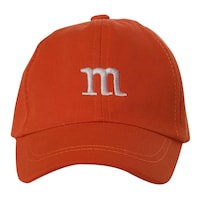 Picture of B&B Embroidered Alphabet M Cap for Kids, Orange
