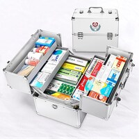 Picture of Portable 3 Layer Medicine Storage Box With Handle