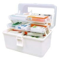 Picture of 3 Layer Transparent Medicine Storage Box With Handle