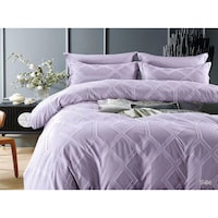 Picture of Fashion Collection Luxury Tuffted King Size Duvet Cover, Set Of 6Pcs