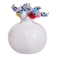 Picture of Al Bahr Pomegranate with Evil Eye Beads Ceramic Showpiece