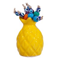 Picture of Al Bahr Pinapple with Evil Eye Beads Ceramic Showpiece
