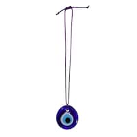 Picture of Al Bahr Evil Eye Beads Necklace with Nylon Yarn, Purple