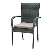Picture of Swin Outdoor Rattan Relaxing Chair - Beige & White
